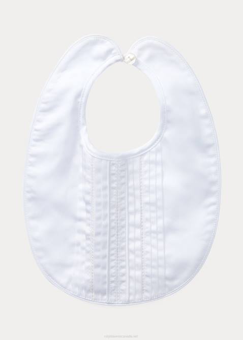 Baby Ralph Lauren Christening Bib 4DJ28069 White