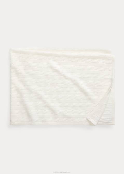 Baby Ralph Lauren Cashmere Blanket 4DJ28071 Warm White