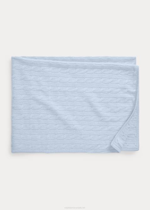 Baby Ralph Lauren Cashmere Blanket 4DJ28073 Pearl Blue