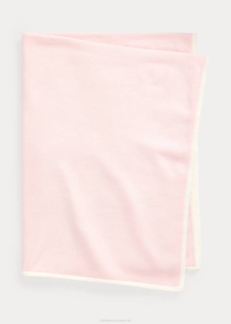Baby Ralph Lauren Reversible Cashmere Blanket 4DJ28342 Morning Pink