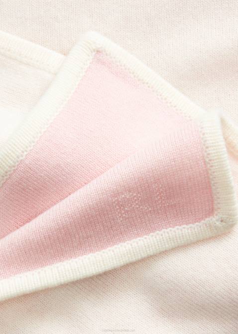 Baby Ralph Lauren Reversible Cashmere Blanket 4DJ28342 Morning Pink