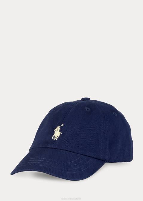 Baby Ralph Lauren Cotton Chino Baseball Cap 4DJ28016 Navy