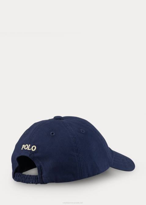 Baby Ralph Lauren Cotton Chino Baseball Cap 4DJ28016 Navy