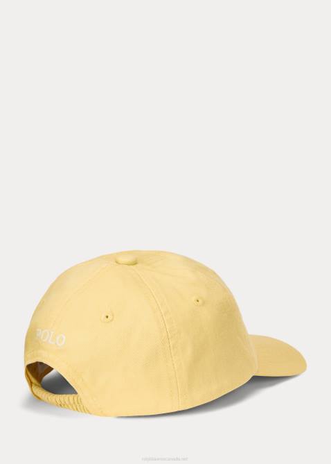 Baby Ralph Lauren Polo Bear Chino Ball Cap 4DJ28336 Corn Yellow