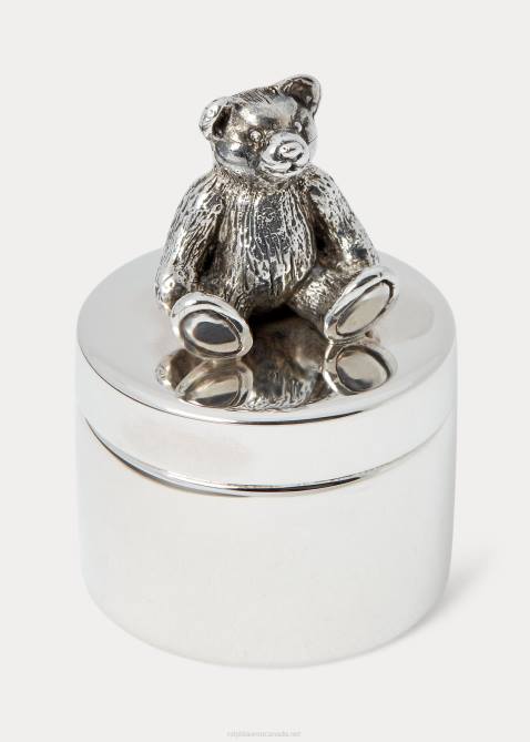 Baby Ralph Lauren Bear Sterling Silver Tooth Box 4DJ28116 Silver