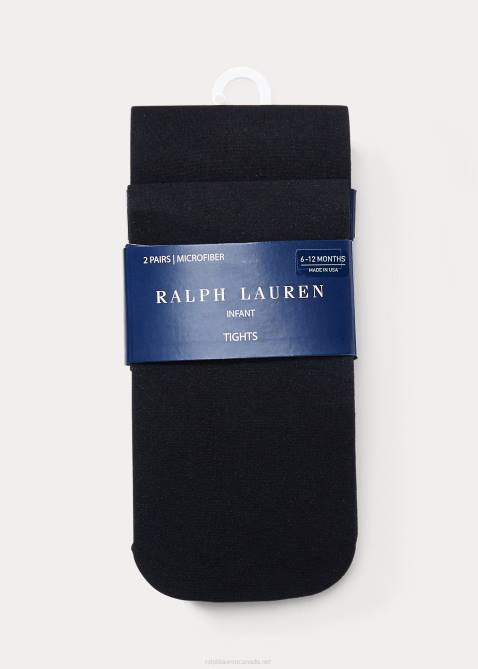 Baby Ralph Lauren Tights 2-Pack 4DJ28059 Black