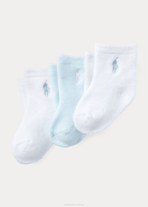 Baby Ralph Lauren Full Terry Crew 3-Pack 4DJ28053