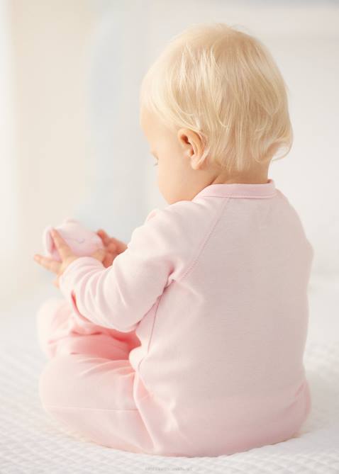 Baby Ralph Lauren Organic Cotton Footed Coverall 4DJ27717 Delicate Pink