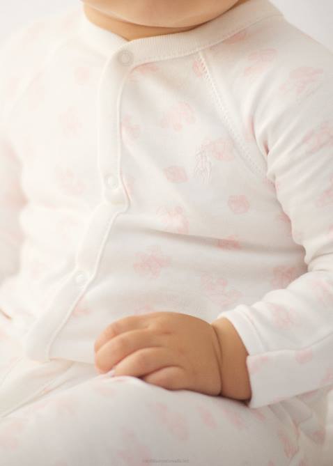 Baby Ralph Lauren Organic Cotton Footed Coverall 4DJ27729 Pink Multi