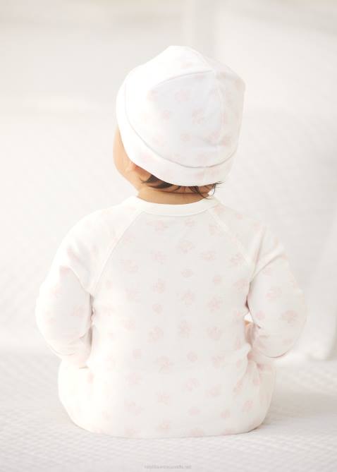 Baby Ralph Lauren Organic Cotton Footed Coverall 4DJ27729 Pink Multi