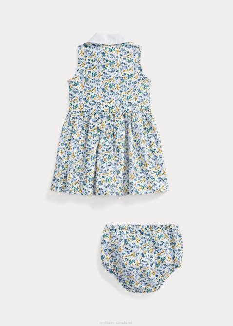 Baby Ralph Lauren Floral Cotton Shirtdress & Bloomer 4DJ28232 Harper Ditsy
