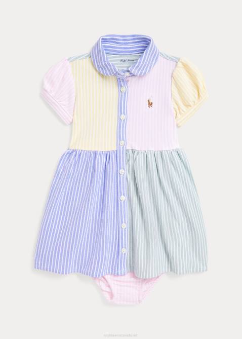 Baby Ralph Lauren Mesh Fun Shirtdress & Bloomer 4DJ27847 Harbor Island Blue Multi