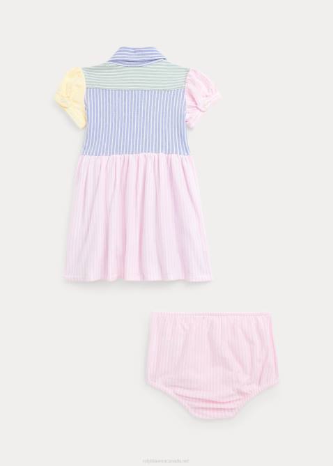 Baby Ralph Lauren Mesh Fun Shirtdress & Bloomer 4DJ27847 Harbor Island Blue Multi