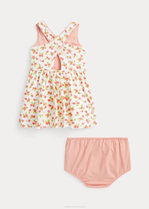 Baby Ralph Lauren Strawberry Jersey Dress & Bloomer 4DJ27856 Strawberry Print
