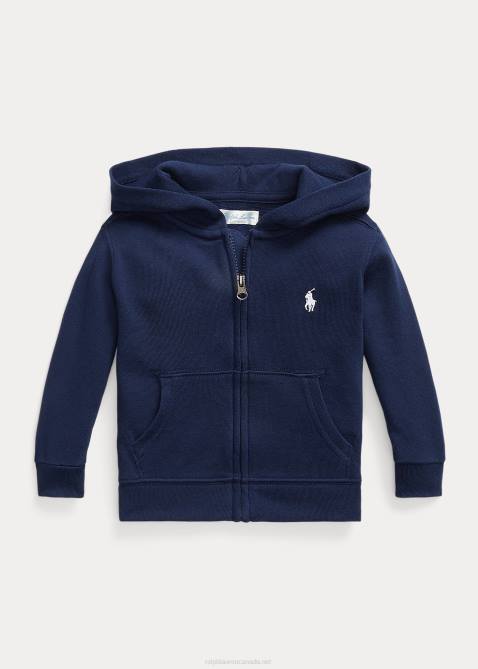 Baby Ralph Lauren Spa Terry Full-Zip Hoodie 4DJ28308 Newport Navy