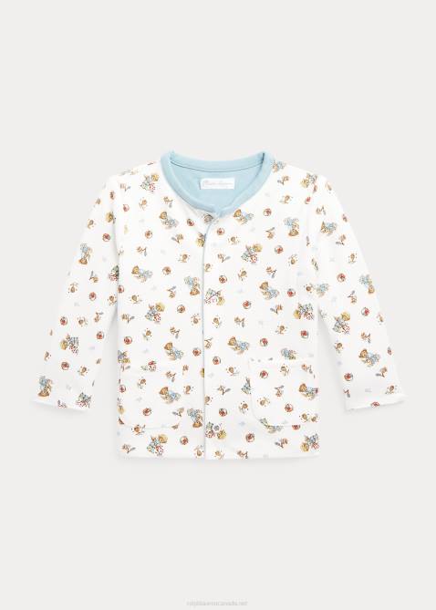Baby Ralph Lauren Polo Bear Reversible Cotton Jacket 4DJ28013 Boy Garden Bear/Blue Note