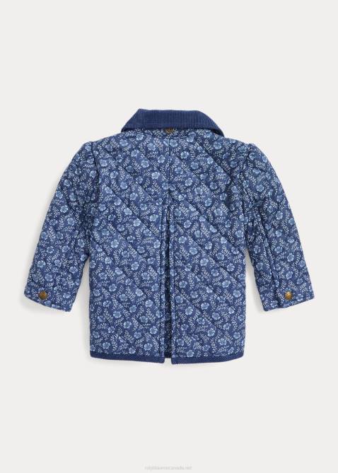 Baby Ralph Lauren Quilted Water-Resistant Barn Jacket 4DJ28329 Delphine Floral