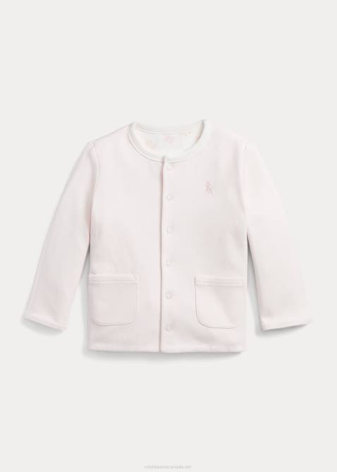 Baby Ralph Lauren Reversible Organic Interlock Jacket 4DJ28331 Delicate Pink