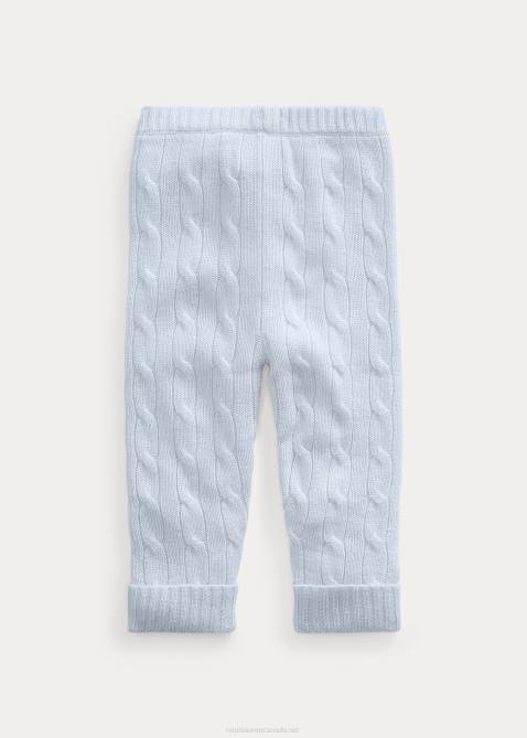 Baby Ralph Lauren Cable-Knit Cashmere Pant 4DJ28297 Pearl Blue