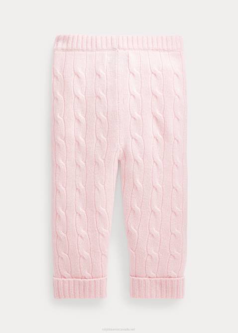Baby Ralph Lauren Cable-Knit Cashmere Pant 4DJ28298 Morning Pink