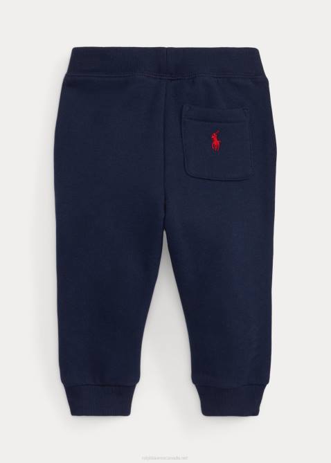 Baby Ralph Lauren Logo Fleece Jogger Pant 4DJ28312 Cruise Navy