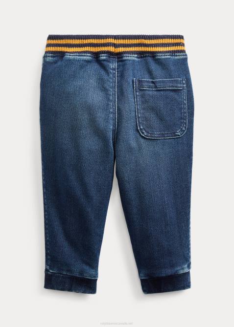 Baby Ralph Lauren Stretch Denim Jogger Pant 4DJ27961 Randall Wash