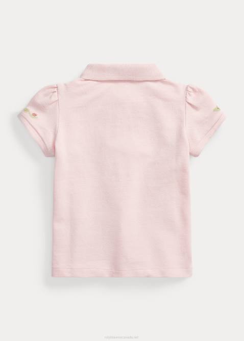 Baby Ralph Lauren Bunny Stretch Mesh Polo Shirt 4DJ27895 Hint Of Pink