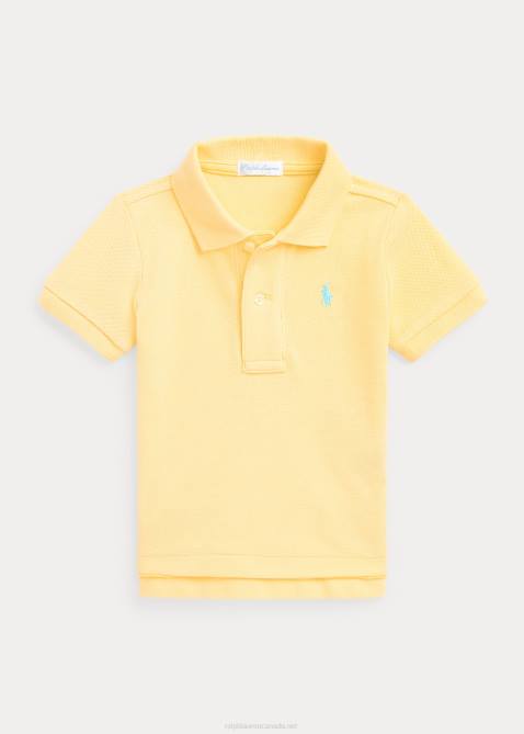 Baby Ralph Lauren Cotton Mesh Polo Shirt 4DJ28281 Corn Yellow