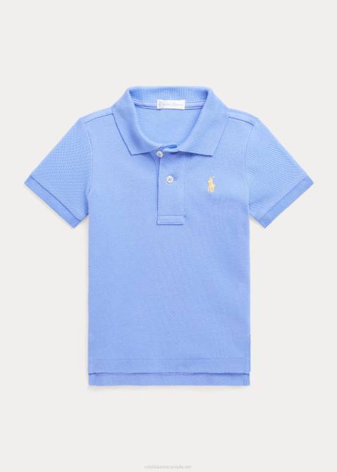 Baby Ralph Lauren Cotton Mesh Polo Shirt 4DJ28282 Harbor Island Blue