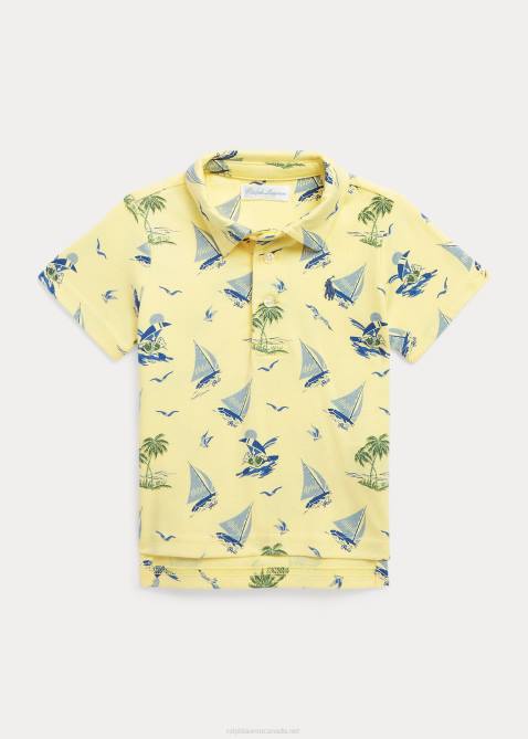Baby Ralph Lauren Polo Bear Cotton Jersey Polo Shirt 4DJ27896 Bristol Yellow