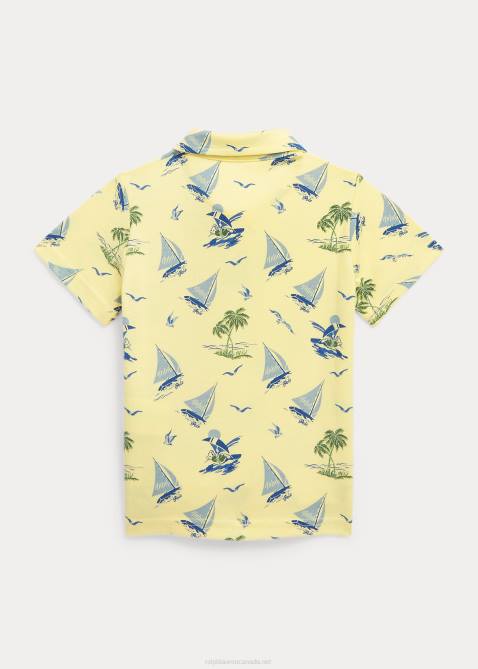 Baby Ralph Lauren Polo Bear Cotton Jersey Polo Shirt 4DJ27896 Bristol Yellow