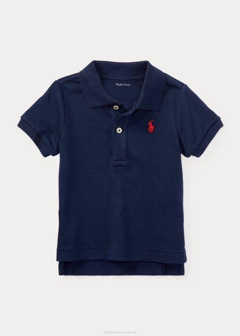 Baby Ralph Lauren Soft Cotton Polo Shirt 4DJ27891 Refined Navy