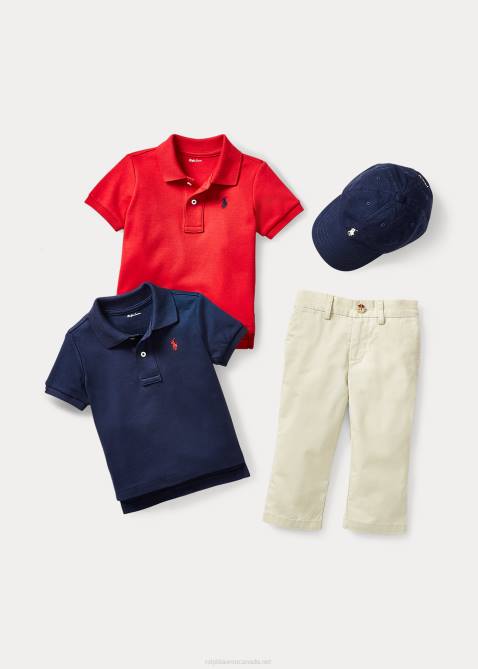 Baby Ralph Lauren Soft Cotton Polo Shirt 4DJ27891 Refined Navy