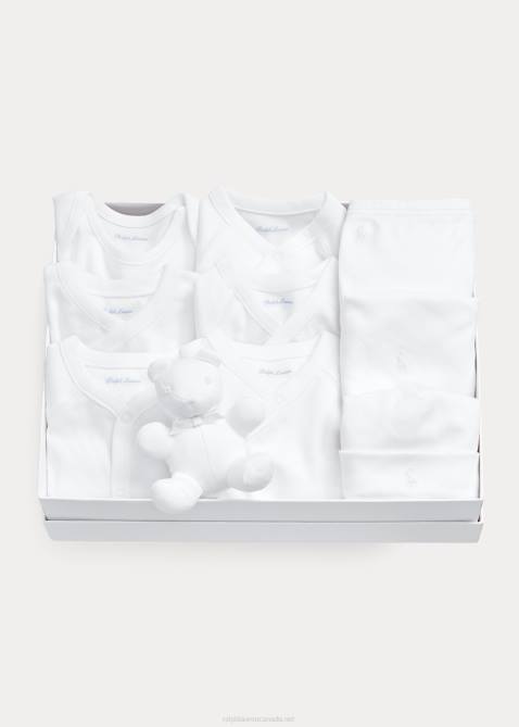 Baby Ralph Lauren 11-Piece Cotton Gift Set 4DJ27813 White Multi