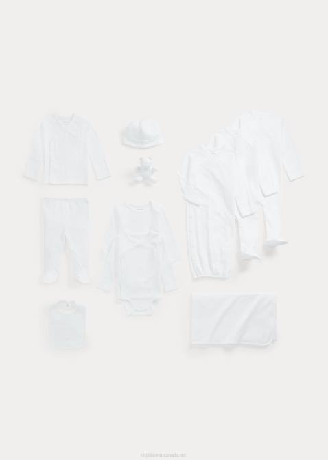 Baby Ralph Lauren 12-Piece Cotton Gift Set 4DJ28215 White Multi