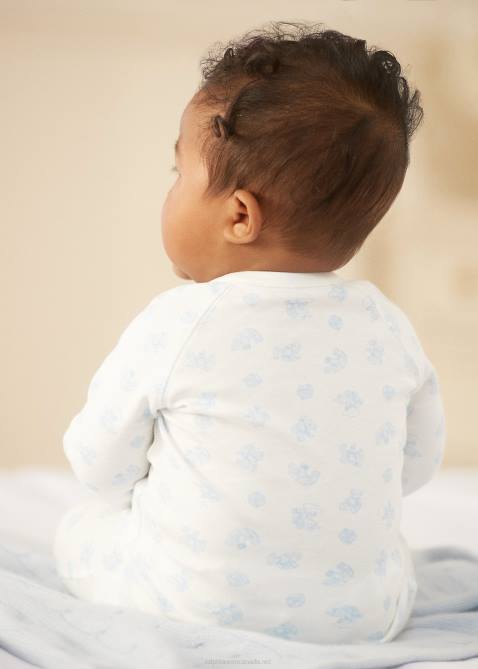 Baby Ralph Lauren Bear-Print Cotton Top & Pant Set 4DJ27796 Blue Multi