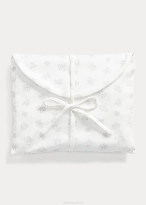 Baby Ralph Lauren Cotton 3-Piece Gift Set 4DJ27834 Quartz Heather Multi