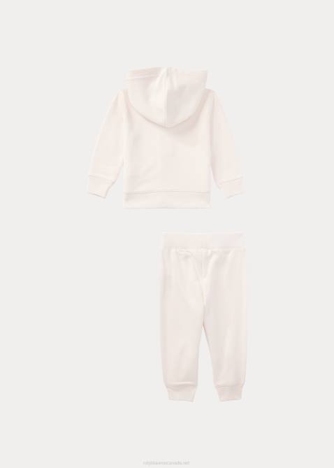 Baby Ralph Lauren French Terry Hoodie & Pant Set 4DJ27788 Delicate Pink