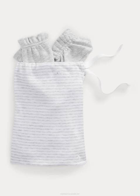 Baby Ralph Lauren Organic Cotton 3-Piece Gift Set 4DJ210046 Quartz Heather