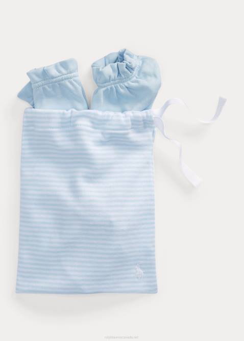 Baby Ralph Lauren Organic Cotton 3-Piece Gift Set 4DJ28220 Beryl Blue