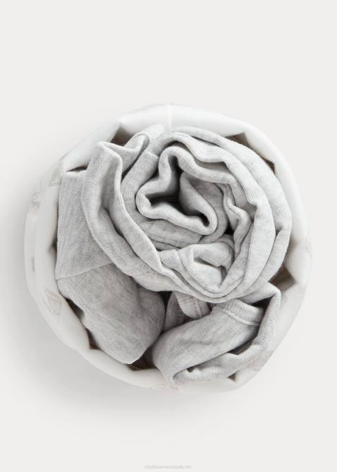 Baby Ralph Lauren Organic Cotton 4-Piece Gift Set 4DJ27831 Quartz Heather