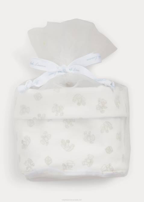 Baby Ralph Lauren Organic Cotton 4-Piece Gift Set 4DJ27831 Quartz Heather