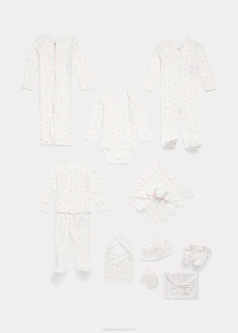 Baby Ralph Lauren Organic Cotton 5-Piece Gift Set 4DJ28217 Pink Multi