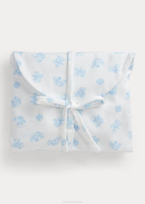 Baby Ralph Lauren Organic Cotton 5-Piece Gift Set 4DJ28218 Blue Multi