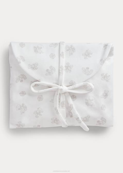 Baby Ralph Lauren Organic Cotton 5-Piece Gift Set 4DJ28219 Grey Multi