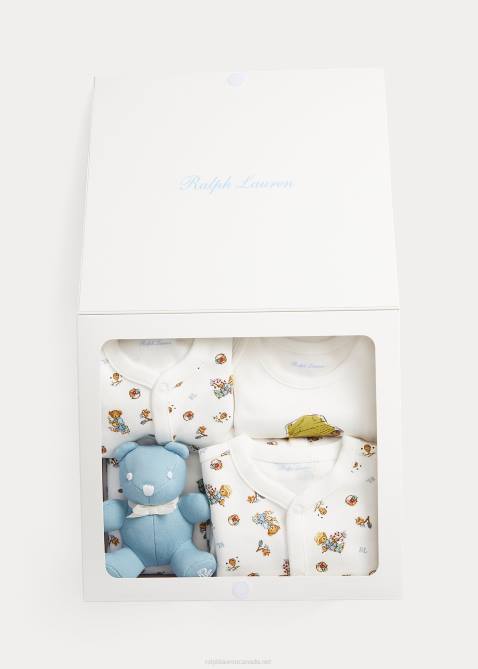 Baby Ralph Lauren Polo Bear Cotton 5-Piece Gift Set 4DJ27829 Boy Garden Bear