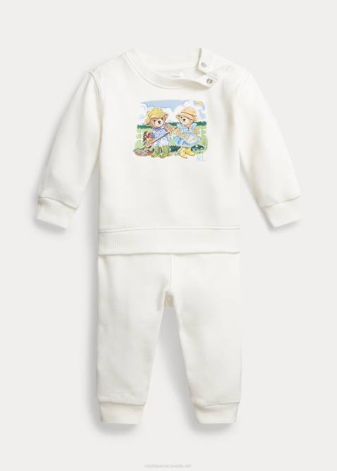 Baby Ralph Lauren Polo Bear Fleece Sweatshirt & Pant Set 4DJ27786 Boy Garden Bear