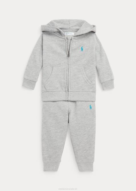 Baby Ralph Lauren Polo Pony Fleece Hoodie & Pant Set 4DJ28198