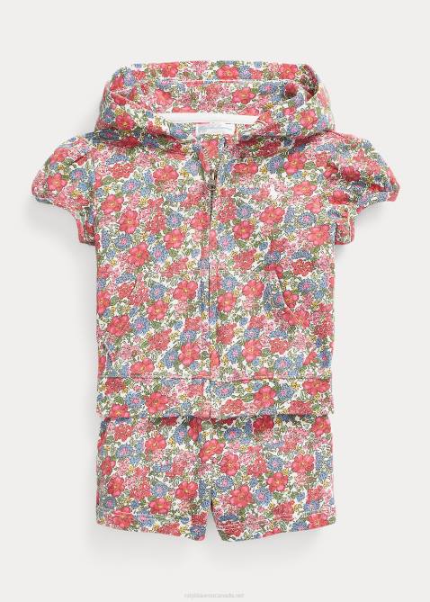 Baby Ralph Lauren Spa Terry Full-Zip Hoodie & Short Set 4DJ27768 Camden Floral