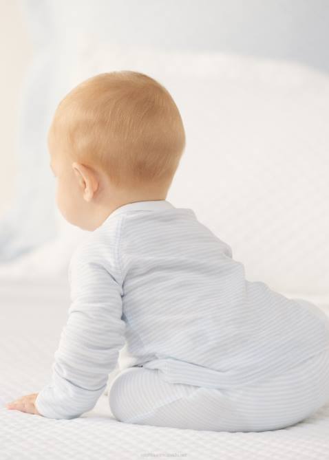 Baby Ralph Lauren Striped Cotton Top & Pant Set 4DJ27798 Beryl Blue/White